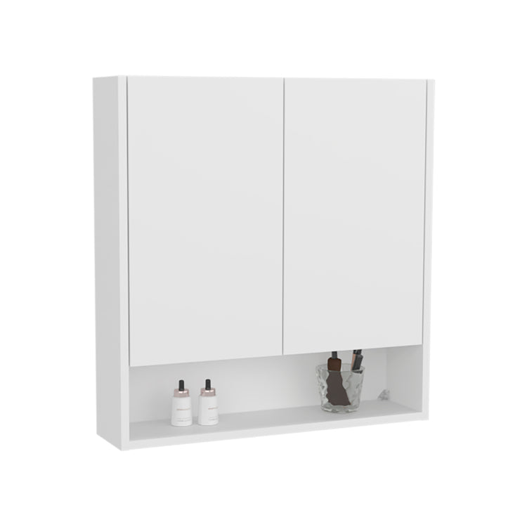 Medicine Cabinet, 2 Doors, 4 Shelves, White
