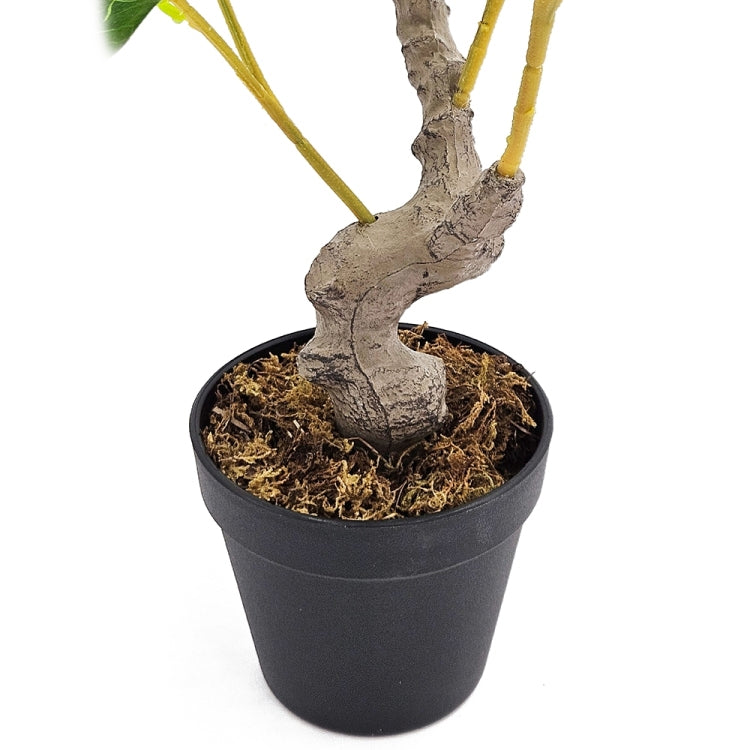 12X12X31.5"H Artificial Peva Lemon Tree With Lifelike Greenery And Black Plastic Pot