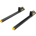 Pallet Forks, 4000 Lbs Capacity Clamp On Pallet Forks, 60" Tractor Bucket Forks, Heavy Duty Front Loader Attachment For Tractor, Loader Bucket, Skid Steer, Tractor Forks For Agriculture And Farm