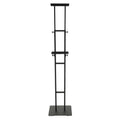 Poster Stand, Adjustable Height Up To 75", Double Sided Heavy Duty Pedestal Sign Holder, Floor Standing Sign Holder Banner Stand With Shock Absorbing Base For Display, For Board And Foam, Black