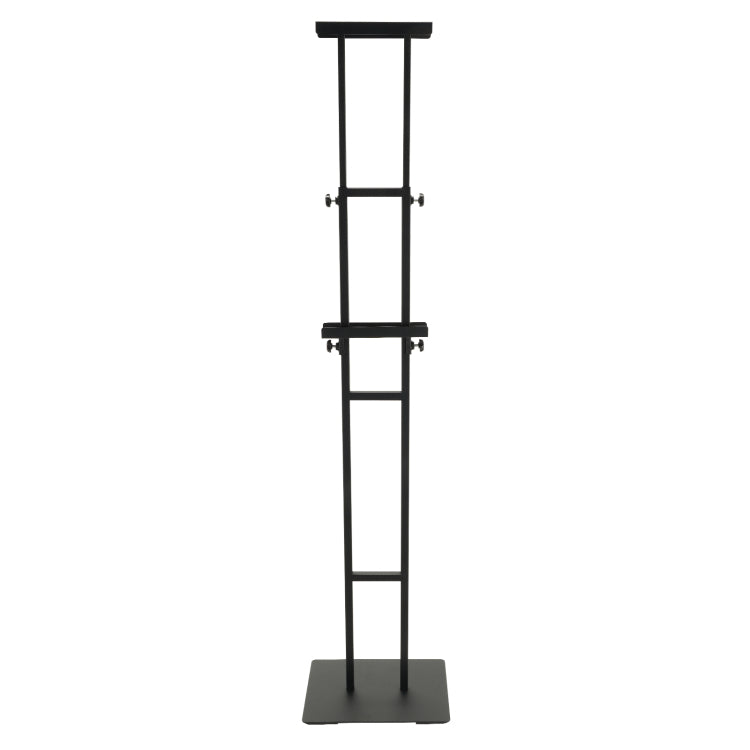 Poster Stand, Adjustable Height Up To 75", Double Sided Heavy Duty Pedestal Sign Holder, Floor Standing Sign Holder Banner Stand With Shock Absorbing Base For Display, For Board And Foam, Black