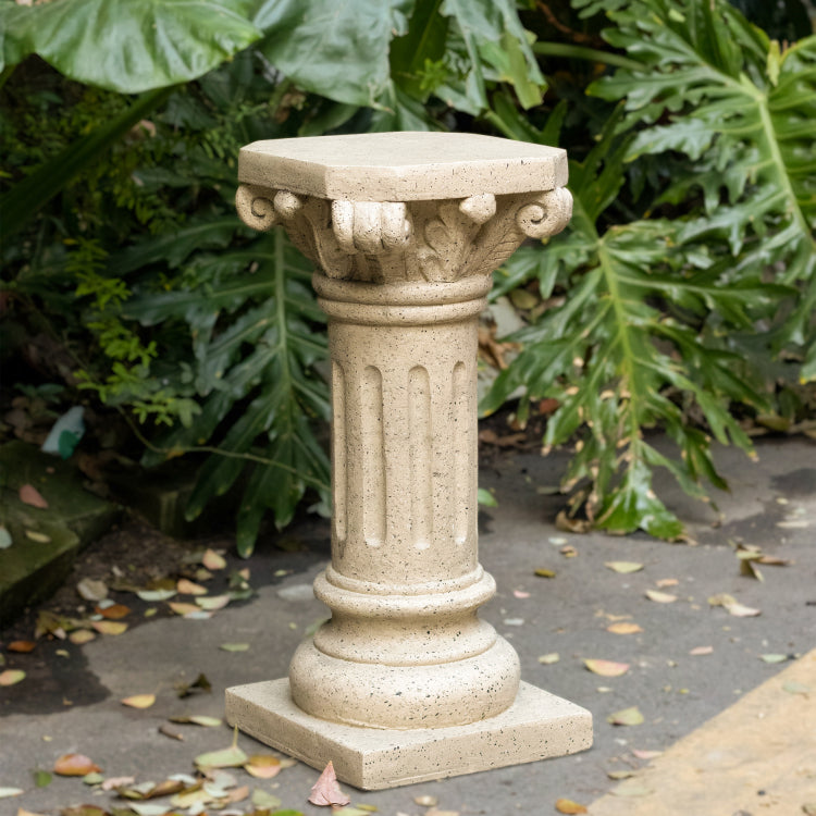 Pedestal Column Plant Stand, 26.25 Inch, Indoor And Outdoor