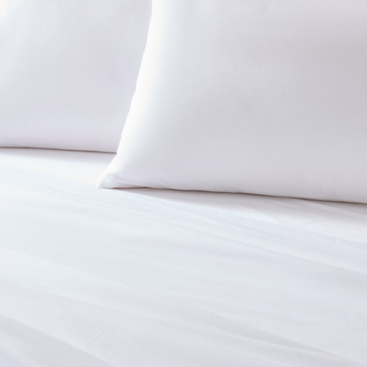 Weekender 200 Tc Cotton Sheet Set, Queen, White