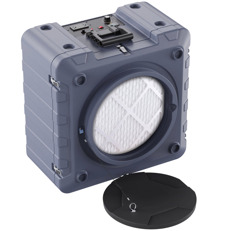 Air Scrubber With 3 Stage Filtration, Stackable Negative Air Machine 800 Cfm, Air Cleaner With Merv10, Carbon, H13 Hepa, For Home, Industrial And Commercial Use