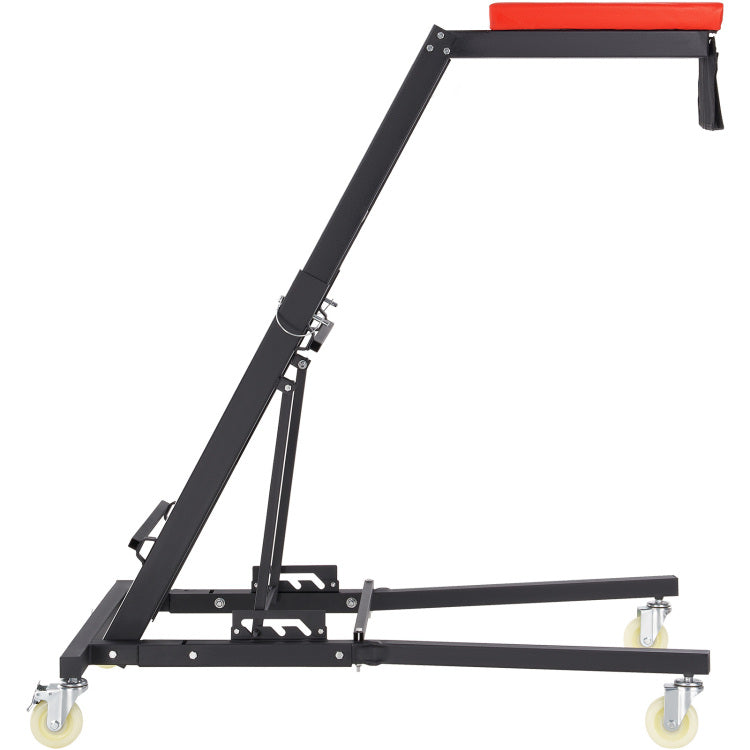 Automotive Top Creeper, With Adjustable Height 48" To 76", 400 Lbs Capacity High Creeper, 4 Swivel Caster Wheels, Heavy Duty Creeper For Auto Repair And Maintenance