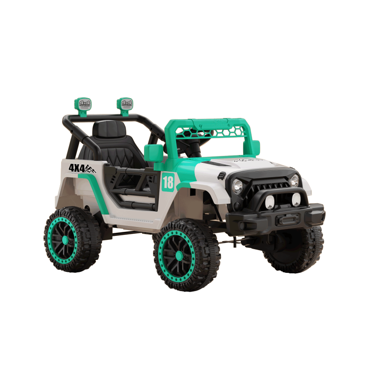 12V Ride On Car With Parent Remote Control, Toddler Electric Car With Spring Suspension, Led Lights & Music Player Safe Battery Toy For Kids, Christmas & Birthday Gift Wight Green