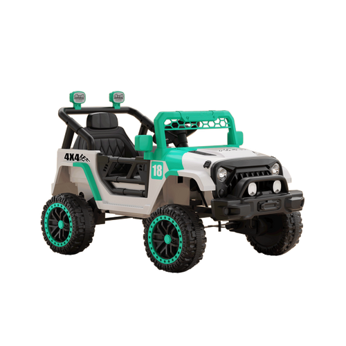 12V Ride On Car With Parent Remote Control, Toddler Electric Car With Spring Suspension, Led Lights & Music Player Safe Battery Toy For Kids, Christmas & Birthday Gift Wight Green