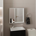 Dakota Medicine Cabinet With Mirror And Storage, Wall Mounted Mordern Bathroom Organizer, White