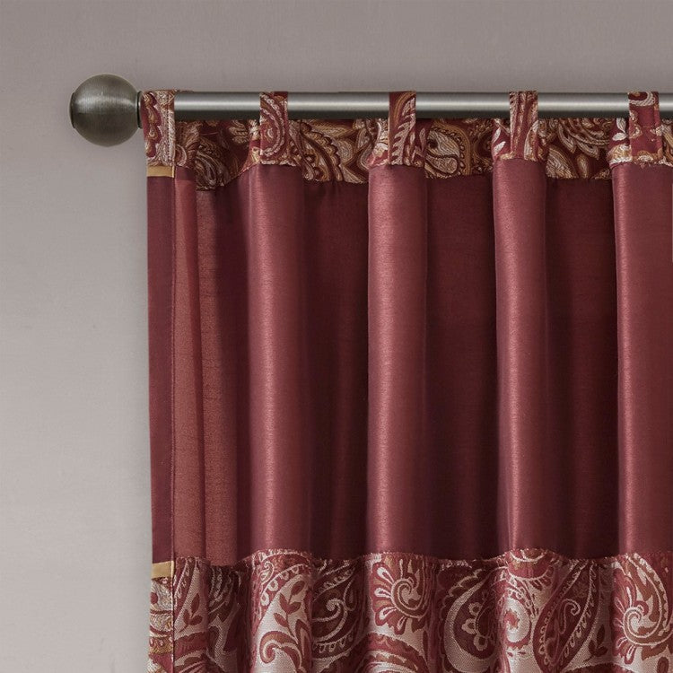 Jacquard Curtain Panel Pair 2 Pcs Window Panels