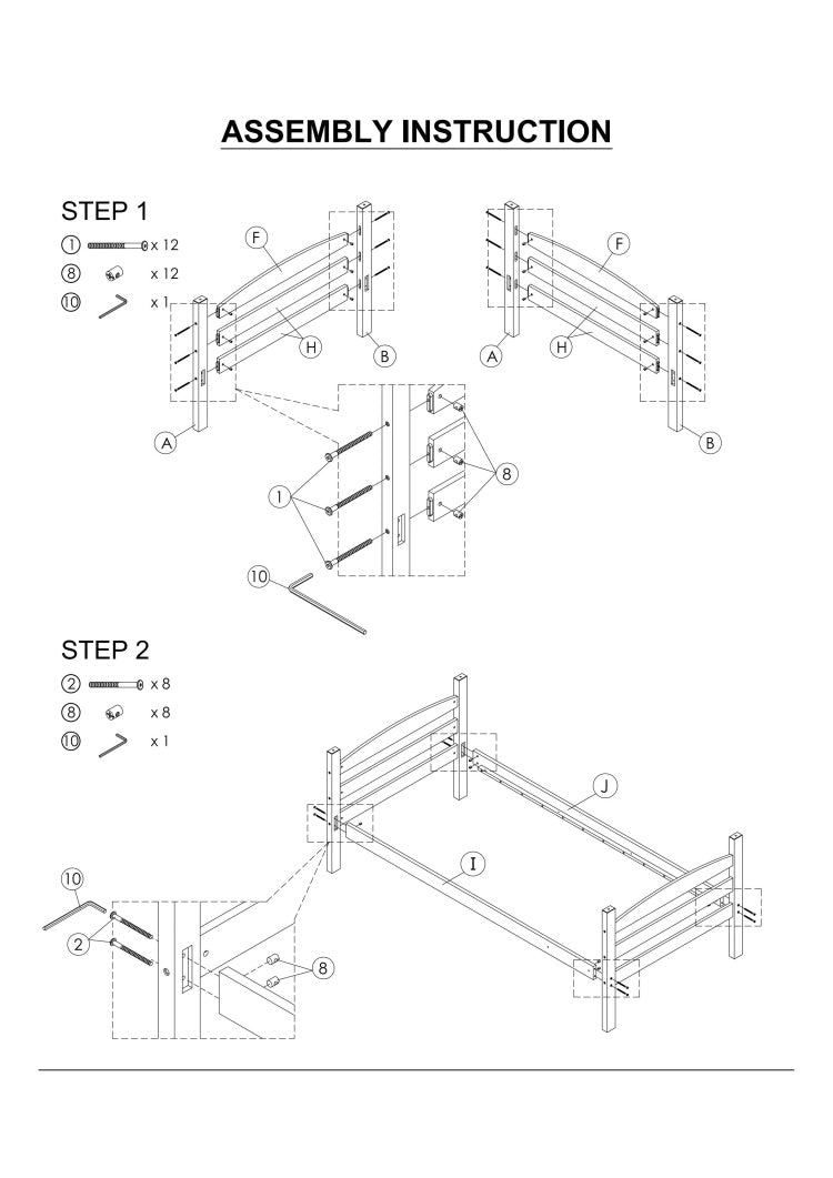 Twin Over Twin Transitional Bunk Bed Arch Design Espresso Finish