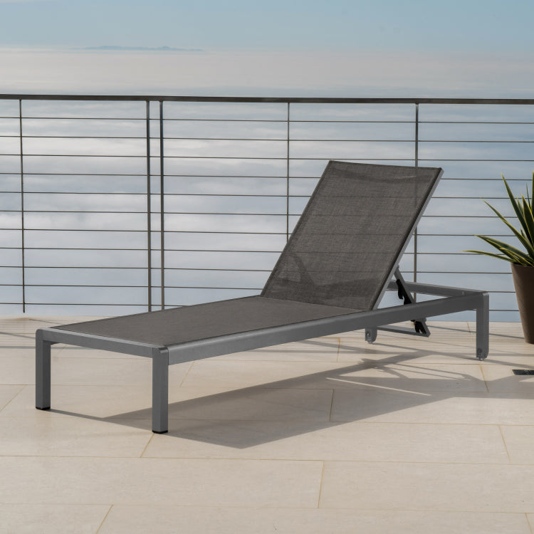 Cape Coral Kd Chaise Lounge Grey