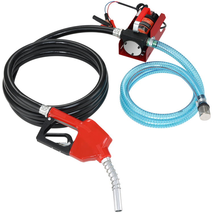 Diesel Fuel Transfer Pump Kit,10 Gpm 12V Dc Portable Electric Self Priming Fuel Transfer Extractor Pump Kit With Automatic Shut Off Nozzle Hose For Diesel, Kerosene, Machine, Transformer Oil