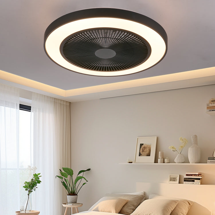 19 Inch Black Light With Led Rgb Dimmable & Color Changing, App & Remote Control, Modern Smart For Living Room, Bedroom, And Dining Room Silent 6 Speed Reversible Dc Motor