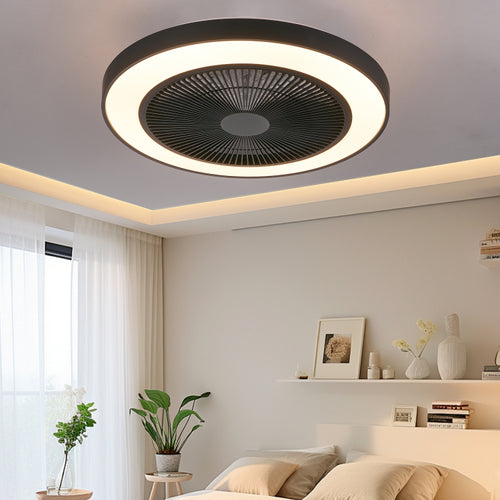 19 Inch Black Light With Led Rgb Dimmable & Color Changing, App & Remote Control, Modern Smart For Living Room, Bedroom, And Dining Room Silent 6 Speed Reversible Dc Motor