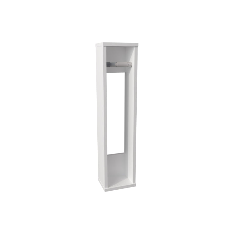 Shelf 28" H, With 2 Shelves, White