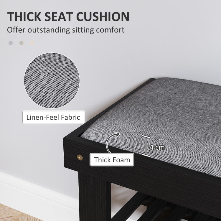 Shoe Organizer,Shoe Storage Bench,3 Tier Entryway Bench