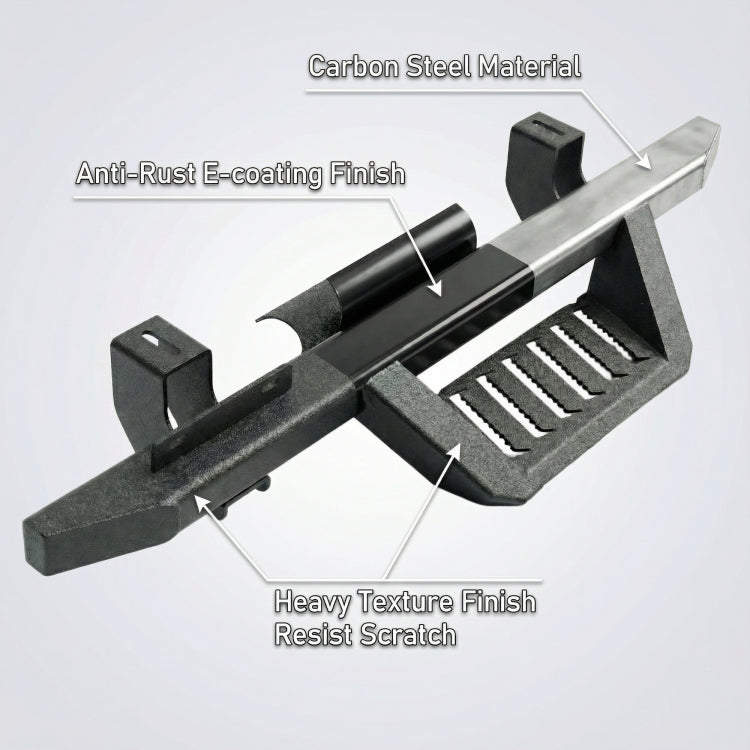 Running Boards For 07 18 Jeep Wrangler Jk 4 Doors Black Powder Coated Side Steps