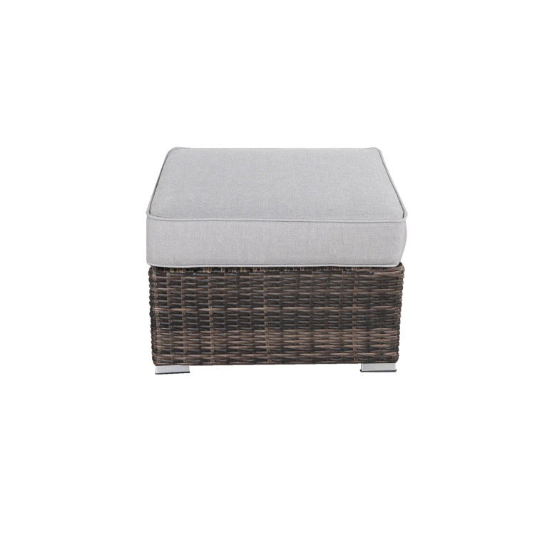Outdoor Ottoman With Cushion Fully Assembled