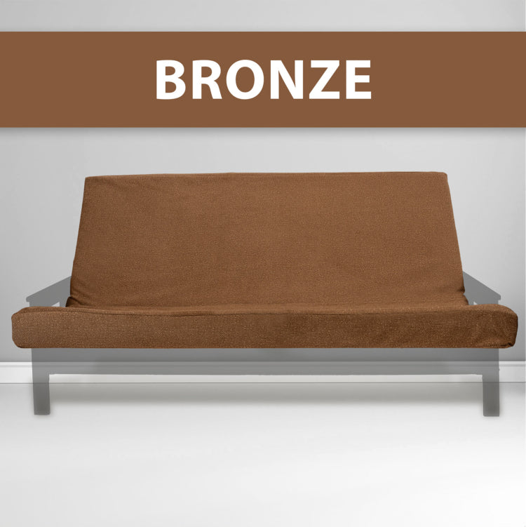 Memory Foam Infused Futon Mattress Full Size Washable Removable Cover, Heavy Duty Zipper, Thick Foldable Sofa Bed Cushion For Guest Room, Apartment, Dorm Frame Not Included