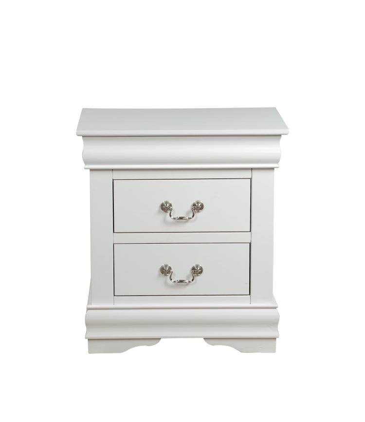 Louis Philippe White Finish Nightstand