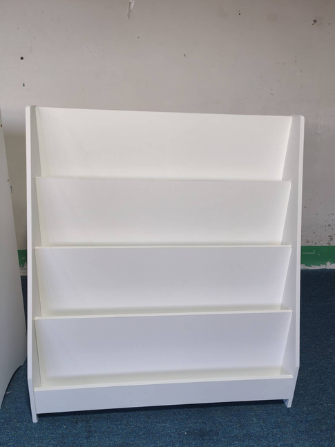 4 Tier Kids Bookshelf, Toddler Book Display Shelves, Helps Keep Bedrooms, Playrooms, And Classrooms Organized,White