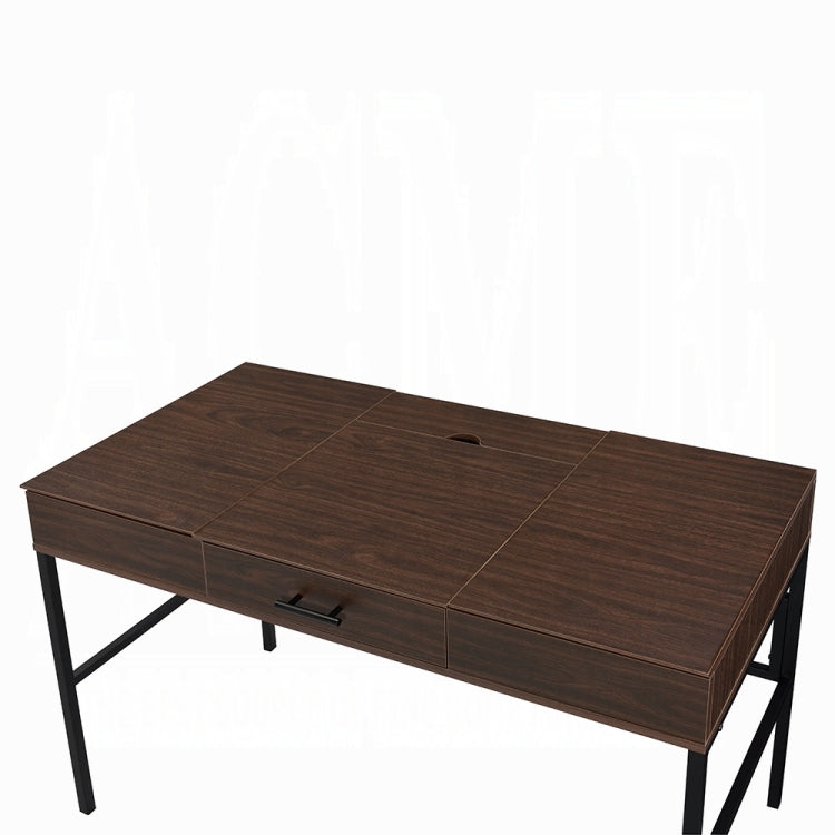 Oak And Black 1 Drawer Writing Desk With Usb Port