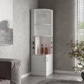 Corner Bar Cabinet, Double Door Cabinet, Glass Rack, Eight Built In Wine Rack