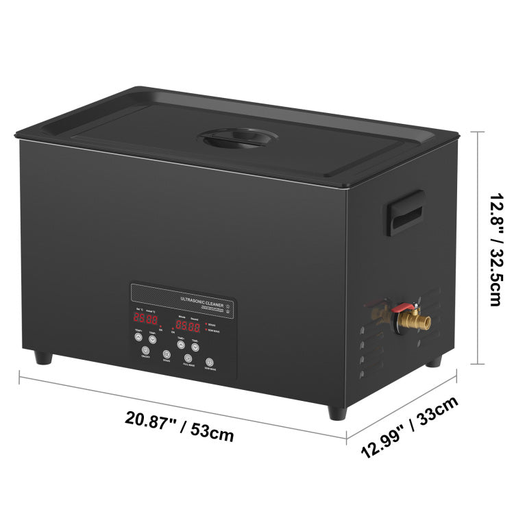 30L Sonic Cleaner, 600W Digital Ultrasonic Cleaning Machine With Upgraded Degassing And Gentle Mode, 40Khz Industrial Ultrasound Cleaner With Timer And Heater For Retainer Jewelry Tools
