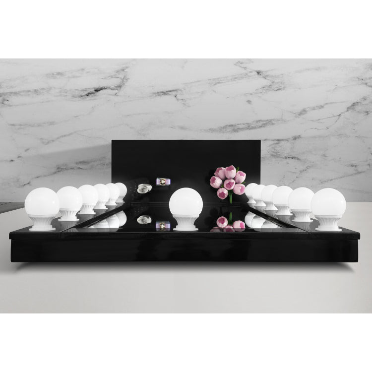 Elisa Black Narrow Tall Mirror With Speaker And Drawer