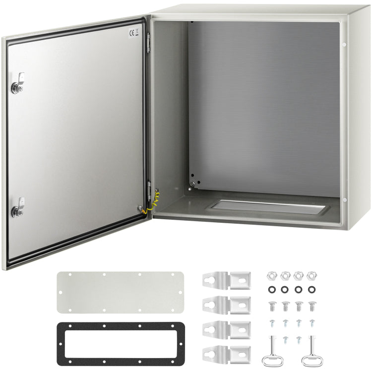 Nema Steel Enclosure, 24 X 24 X 12'' Nema 4X Steel Electrical Box, Ip66 Waterproof & Dustproof, Outdoor Indoor Electrical Junction Box, With Mounting Plate