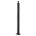 Cable Railing Post, 36X1X2 Inch Level Deck Stair Posts, 1 Pack Stainless Steel Cable Handrail Post, Pre Drilled Pickets With Mounting Bracket Stair Railing Kit, Black, 1Jzlgzxhs914Lza6X001V0