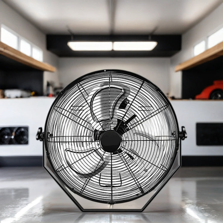18 In. Black Industrial Wall Mount Fan 3 Speed Indoor Outdoorcommercial Ventilation Metal High Velocity Fan