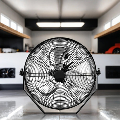 18 In. Black Industrial Wall Mount Fan 3 Speed Indoor Outdoorcommercial Ventilation Metal High Velocity Fan