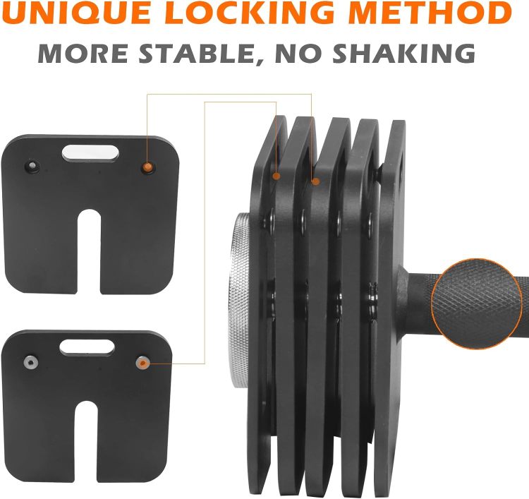 Square Dumbbell 9 In 1 Free Adjustable Dumbbells Set Two 50Lbs Square Dumbbells 9 In 1 Free Weights For Multi Weight Options Quick Lock Adjustable Dumbbell Set