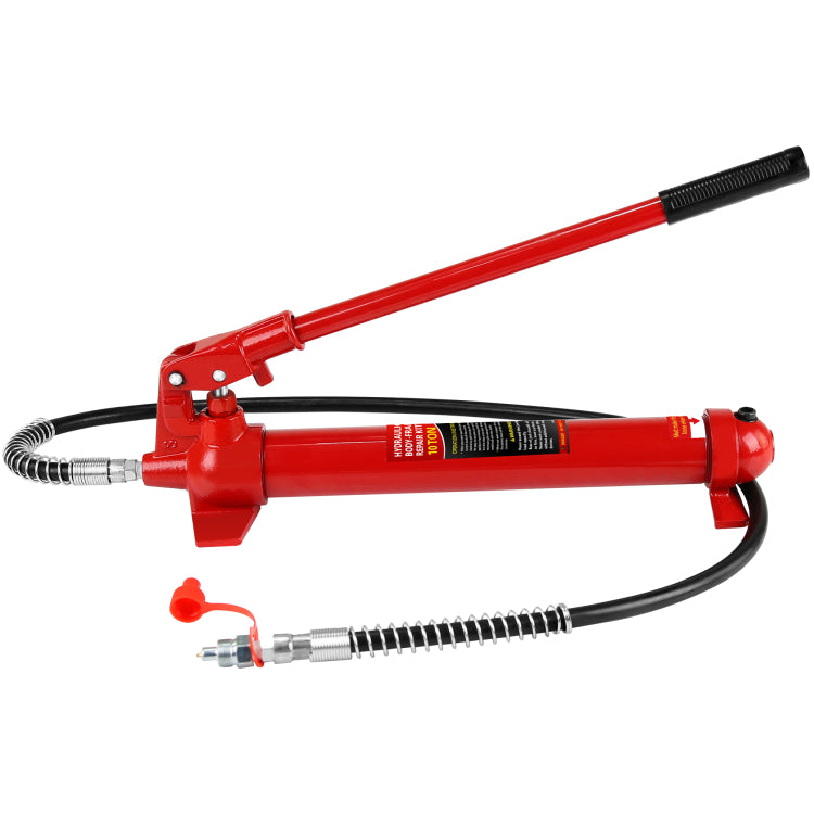 Power Hydraulic Ram Cylinder Jack: Single Acting Mini Jack, Porta Power Kit, Stroke For Building, Bridge, Construction, Precision Machinery, Small Spaces 10 Ton Capacity