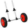Soozier Universal Kayak Cart, Trolley Trailer Kayak Wheels With Strong Aluminum Frame, Adjustable Width Crossbar, & Large Tires