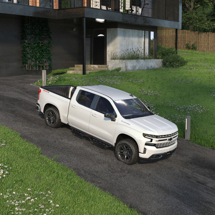Cab Running Boards Compatible For 2019 2025 Chevy Silverado & Gmc Sierra 1500 2020 2025 Chevrolet Silverado Gmc Sierra 2500 Hd 3500 Hd Crew Cab 2500Hd 3500Hd