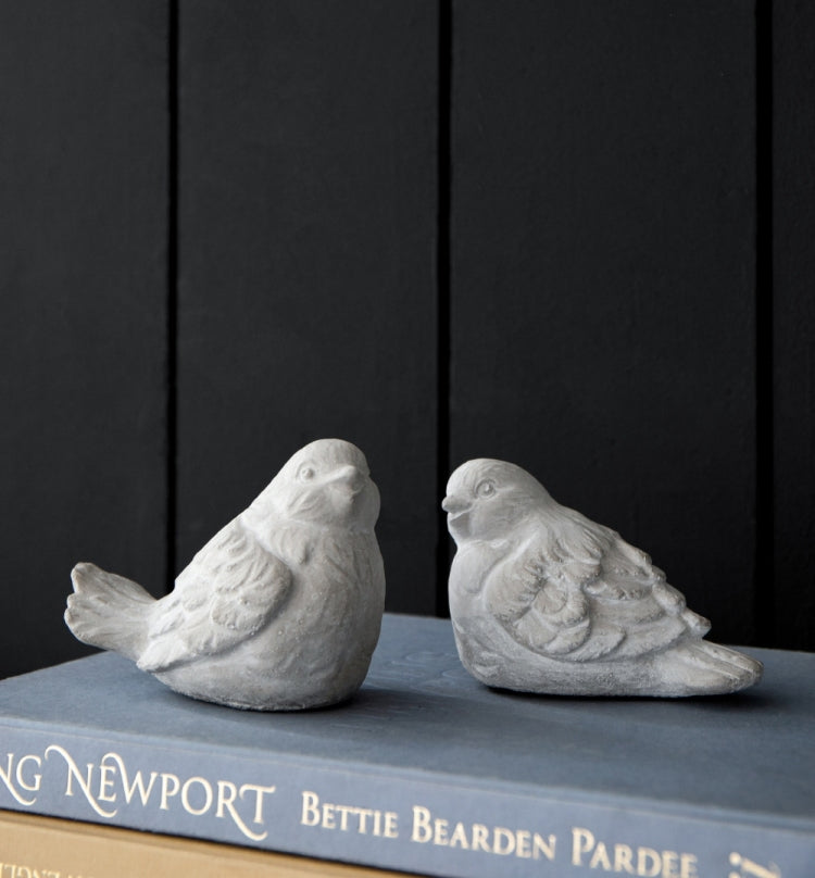 Set Of 2 Skye Sparrow Bird Accents, 5X3.5X5"