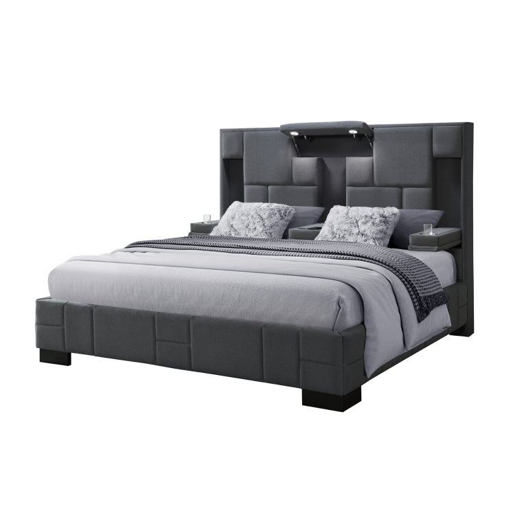 Yaris Dark Grey King Bed