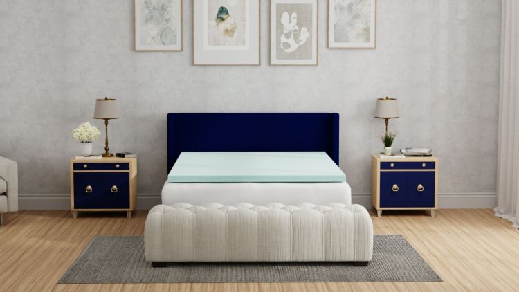 Plush 3 Inch Twin Memory Foam Cooling Mattress Topper