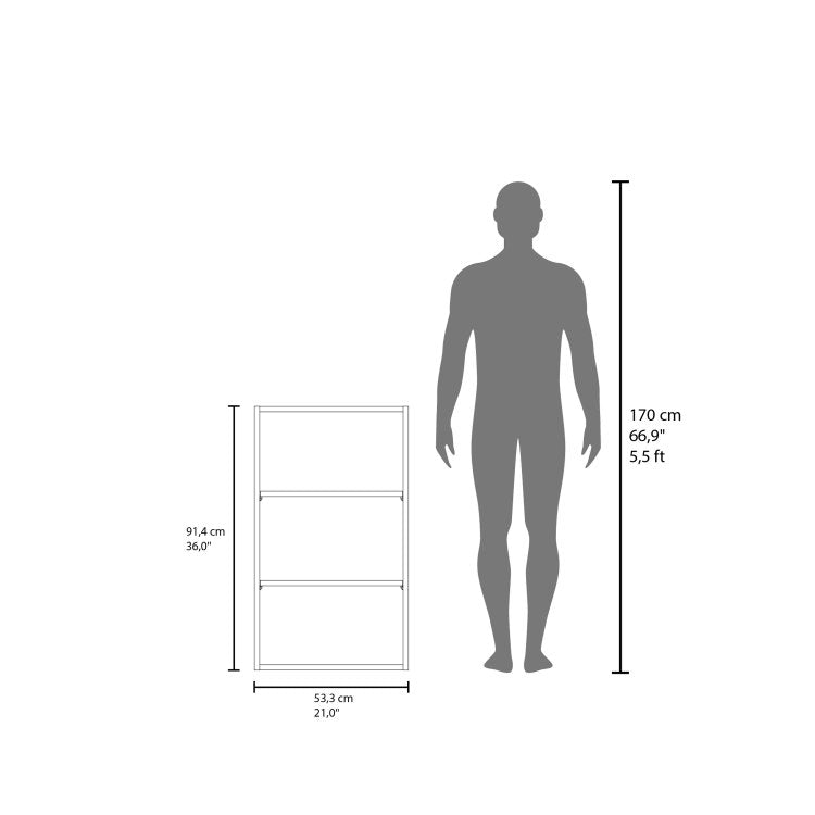 White Wall Cabinet With Open Storage