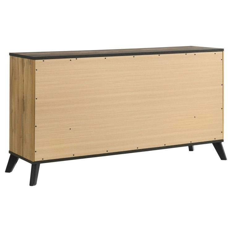 Fraser Natural Pine 6 Drawer Dresser Cabinet