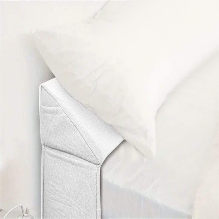 Air Layer Fabric Gap Pillow White Diamond Shaped Pocket99*24.5*15Cm