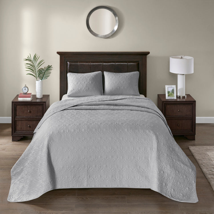Reversible Bedspread Set Grey King