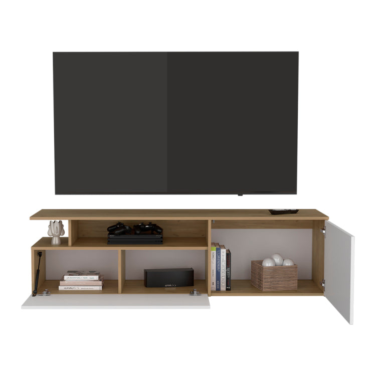 Summerfield Tv Stand, Living Room, White Ligth Pine