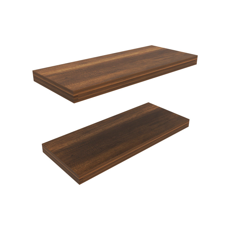 Ecco 31.5" Wide Floating Shelves Set Of 2, Shelves For Wall Decor For Bedroom, Bathroom Storage Shelves, Book Shelves For Living Room