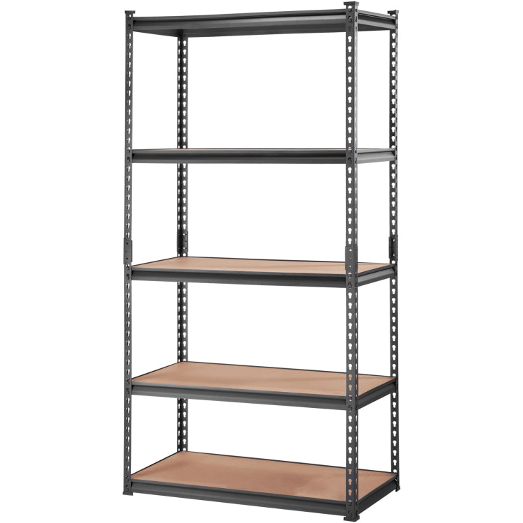 Storage Shelving Unit, 5 Tier Adjustable, 2000 Lbs Capacity, Heavy Duty Garage Shelves Metal Organizer Utility Rack, Black, 36" L X 18" W X 72" H For Kitchen Pantry Basement Bathroom Laundry