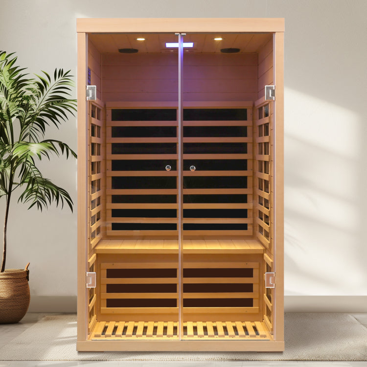 Low Emf Two Person Wide Space Hemlock Double Doors Great Glass Luxury Indoor