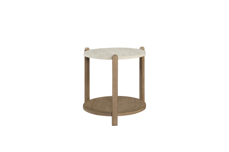 Stone Top End Table Toffee