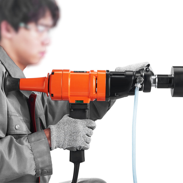 Diamond Core Drilling Machine, 4In Handheld Wet Concrete Core Drill Rig, 1100 2400Rpm Two Speed & 1 1 4" Thread & 2 Bubble Levels, 3 4In Drilling Diameter For Concrete Brick Block Stone, 1500W